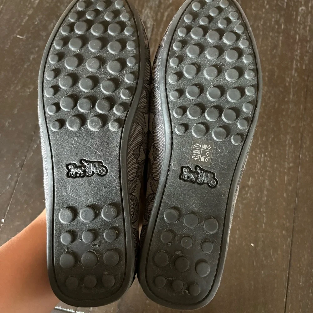 Coach Women’s Canvas Signature Gable Loafers Driving Old Money Size 6.5 Classic - Picture 9 of 12